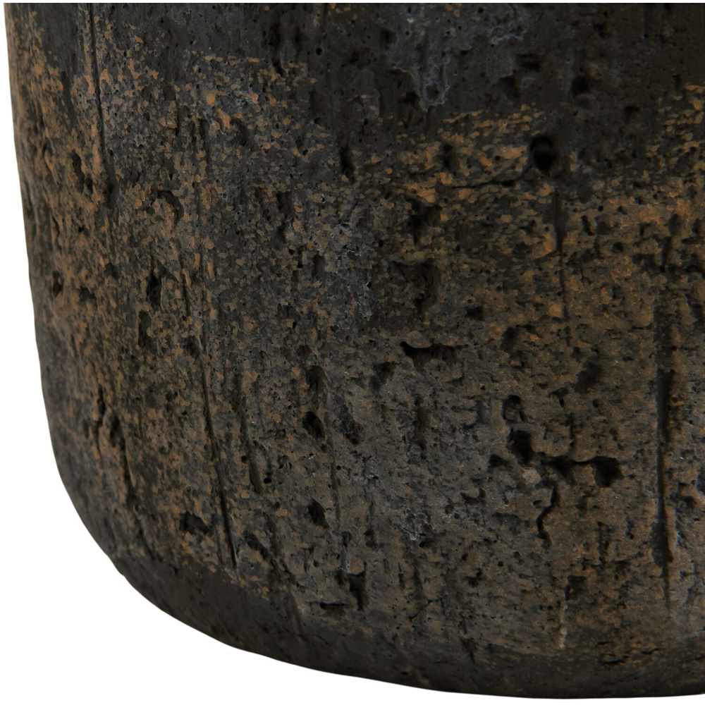 Stoneware Plant Pot Brown 20cm Image 3
