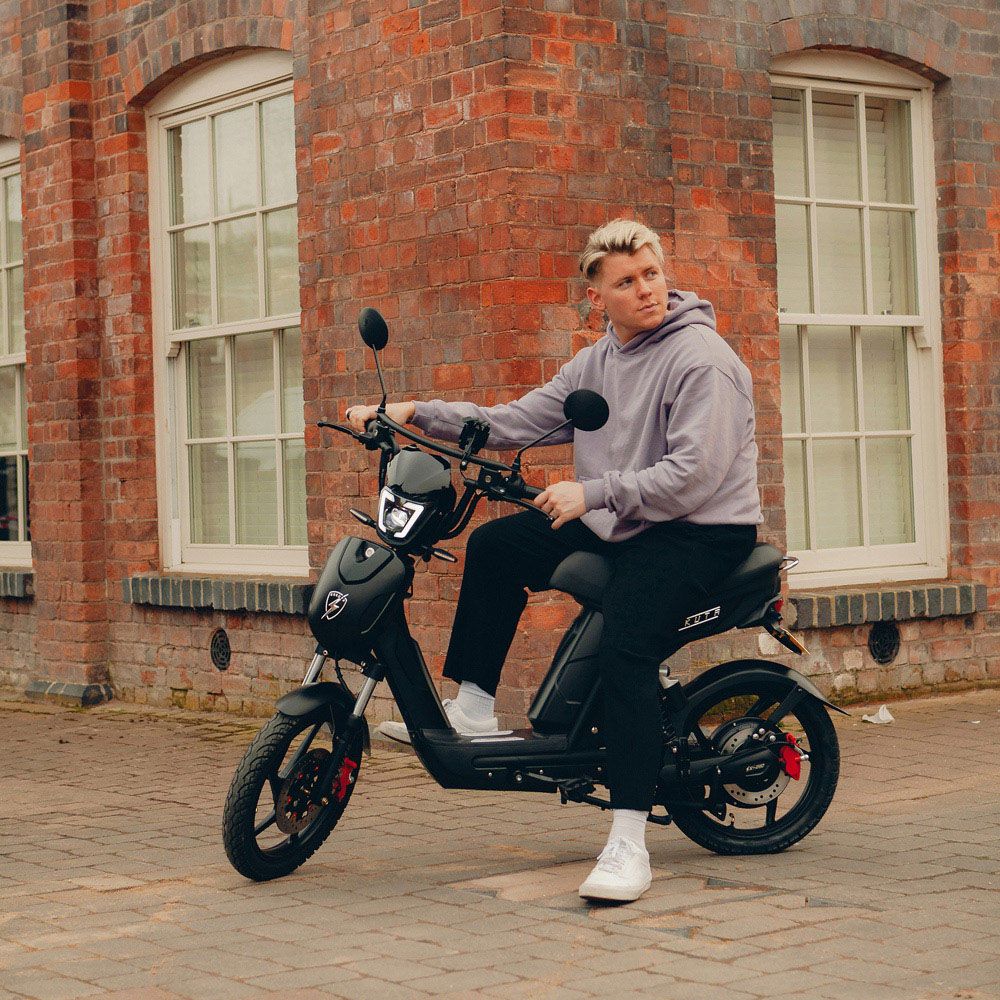 Eskuta SX-250 Explorer Gloss Blue Electric Bike 48V Image 6