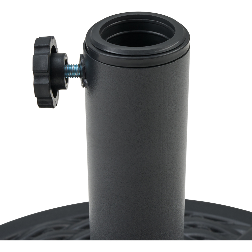 wilko Black Resin Parasol Base 9kg Wilko