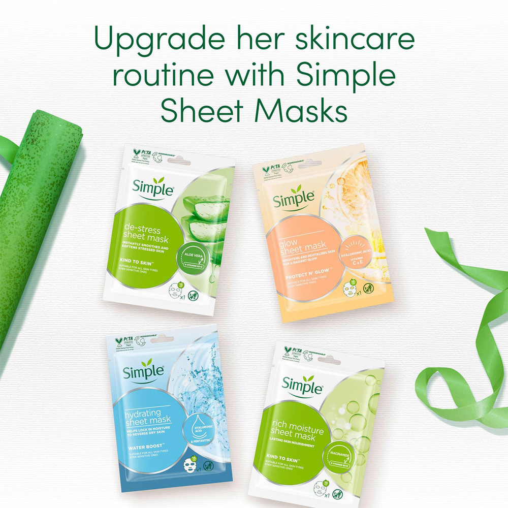 Simple Hydrating and Nourishing Facial Sheet Mask Gift Set Image 5