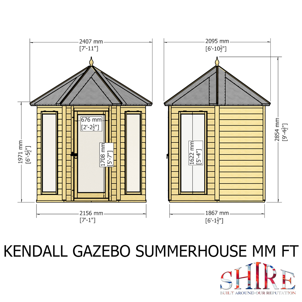 Shire GB Kendall 6 x 6ft Summerhouse Image 9