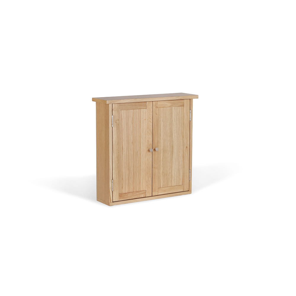 Ocean 2 Door Oak Wall Cabinet Image 1