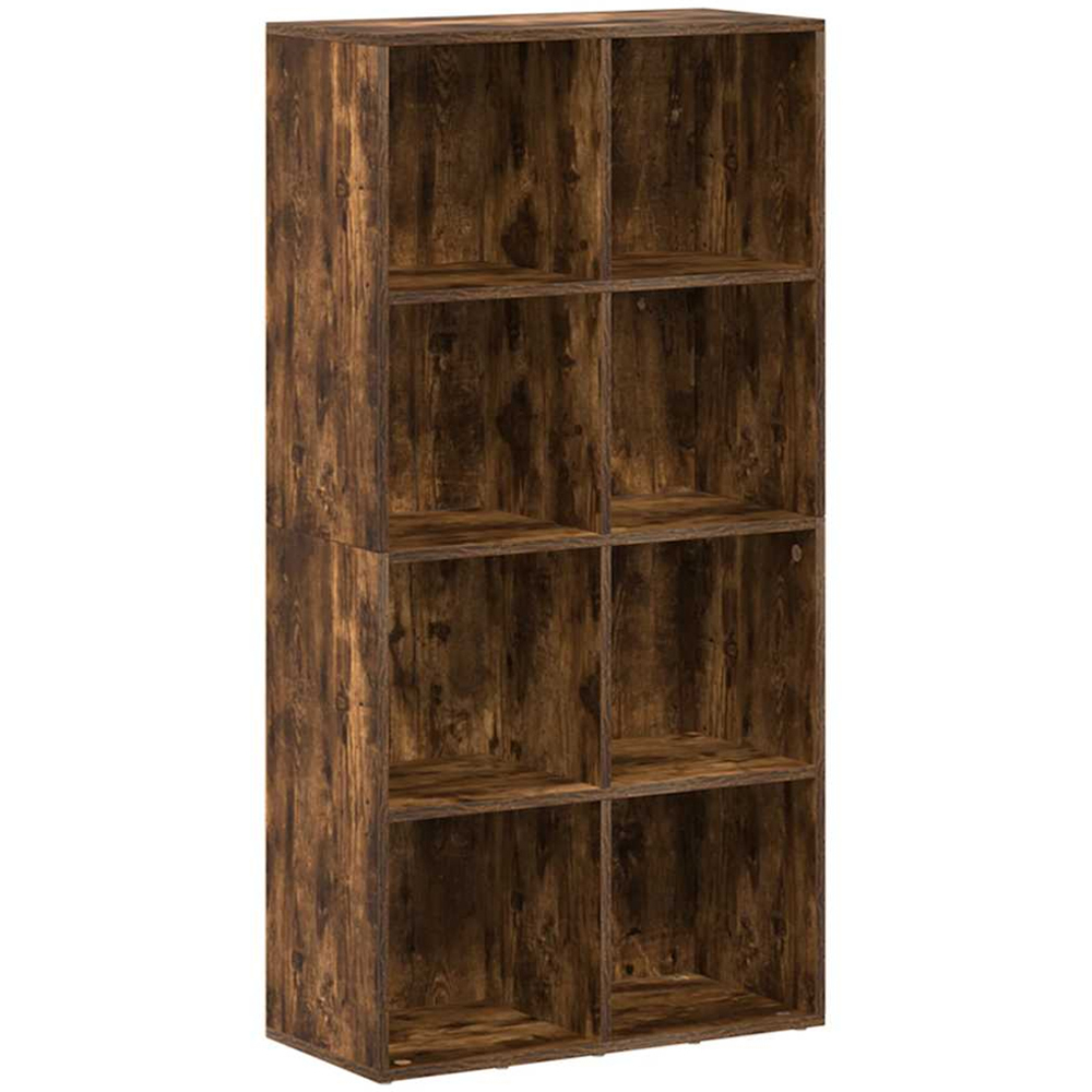 vidaXL 8 Shelf Brown Bookcase Image 2
