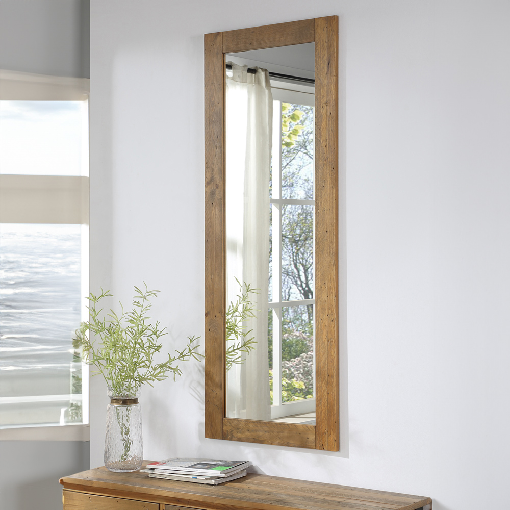 Baumhaus Urban Elegance Reclaimed Wood Wall Mirror 150 x 55cm Image 2
