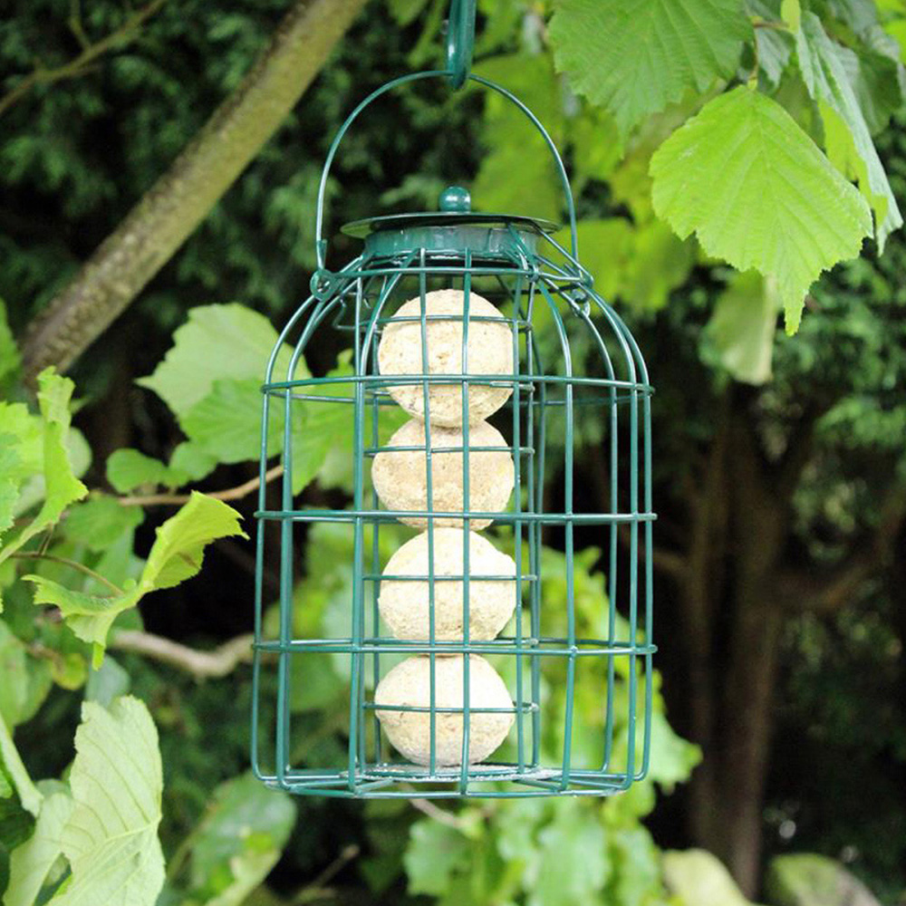 Natures Market Wild Bird Fat Ball Feeder with Squirrel Guard 3 Pack Image 2