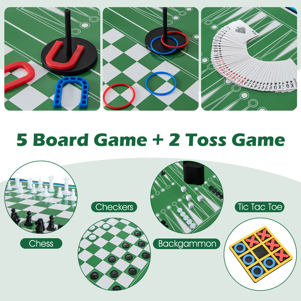 Costway 14 in 1 Game Table Play Set Image 7