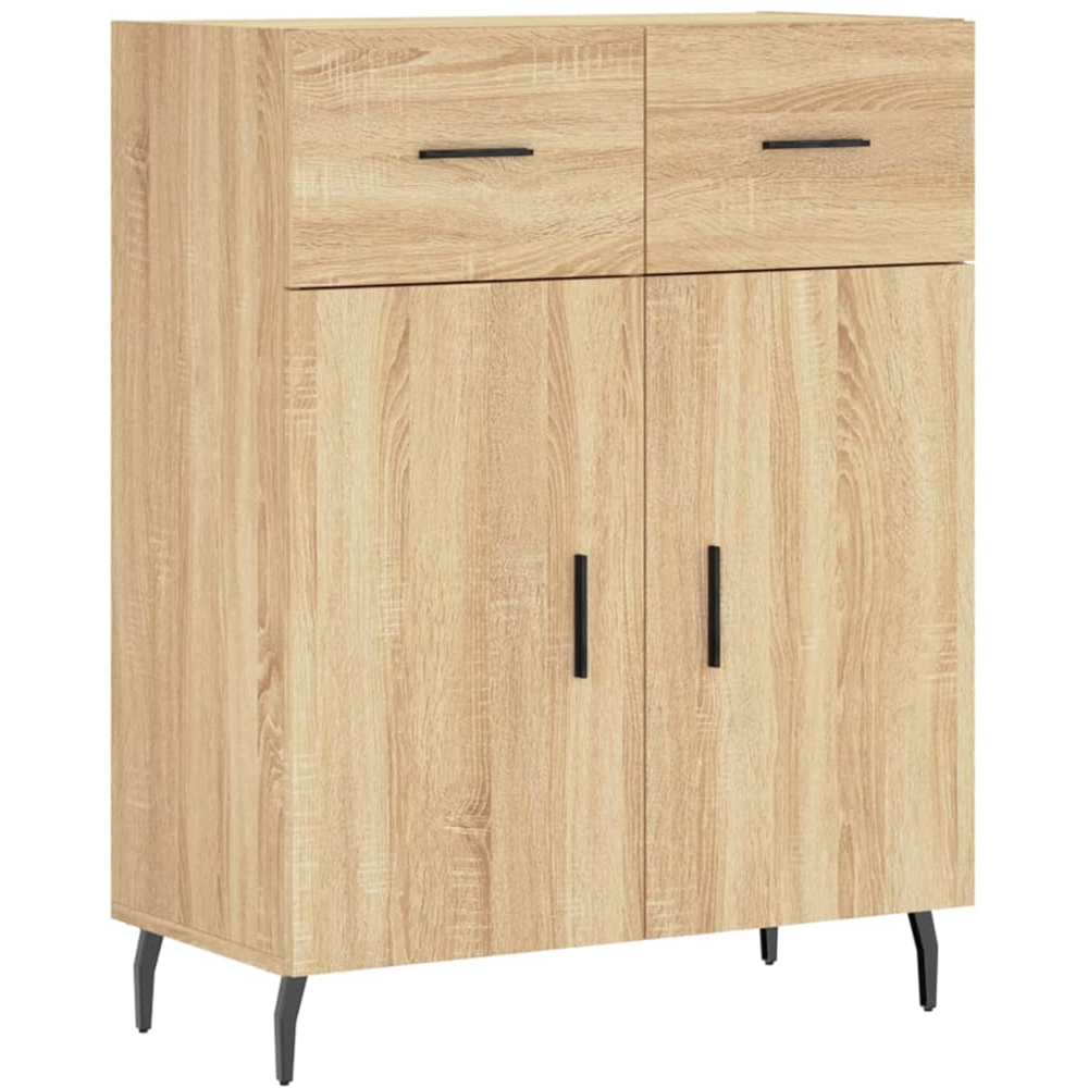 vidaXL 2 Door 2 Drawer Sonoma Oak Highboard Image 7
