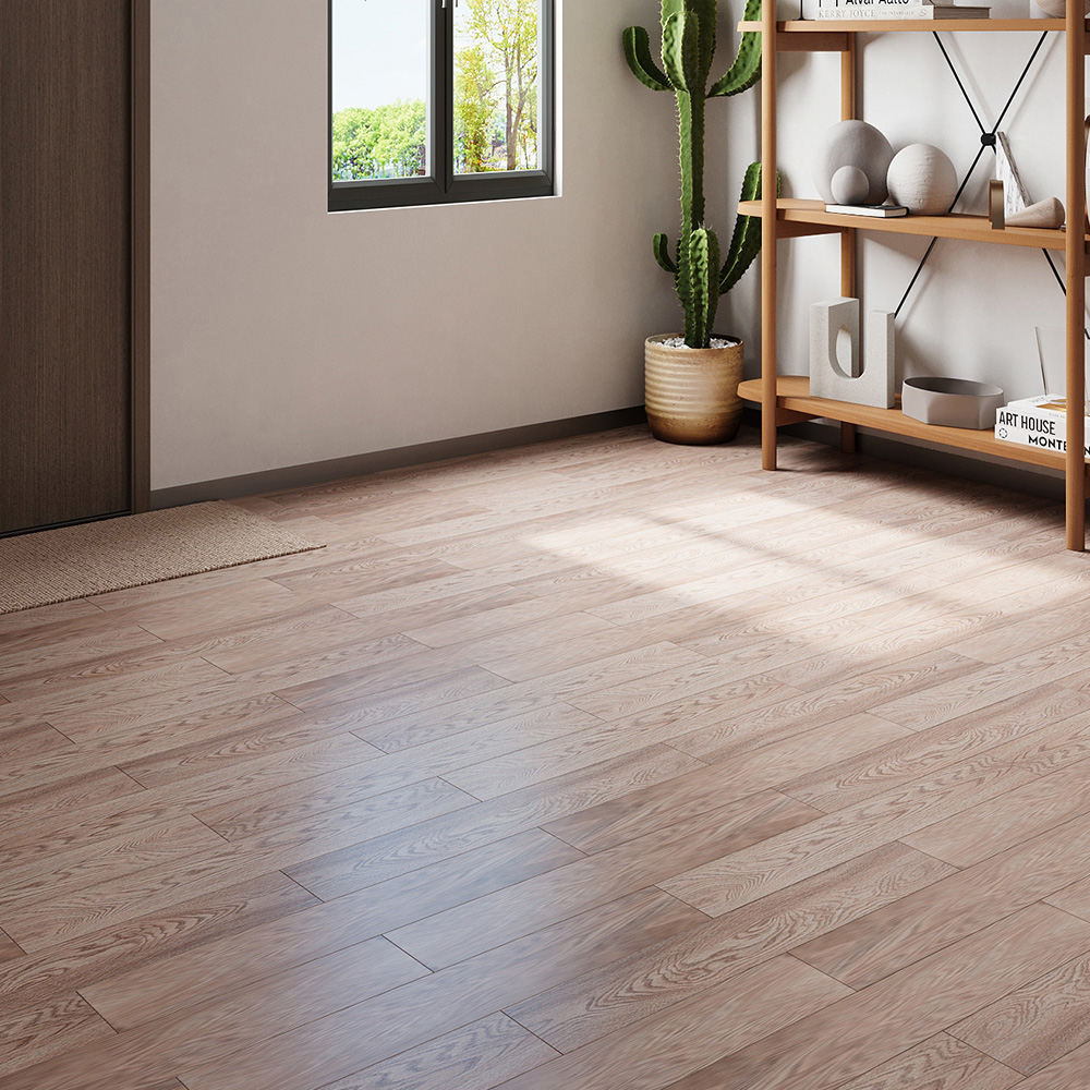 Living and Home Brown Rustic Wood Grain Rectangle PVC Flooring Self Adhesive 36 Pack Image 7