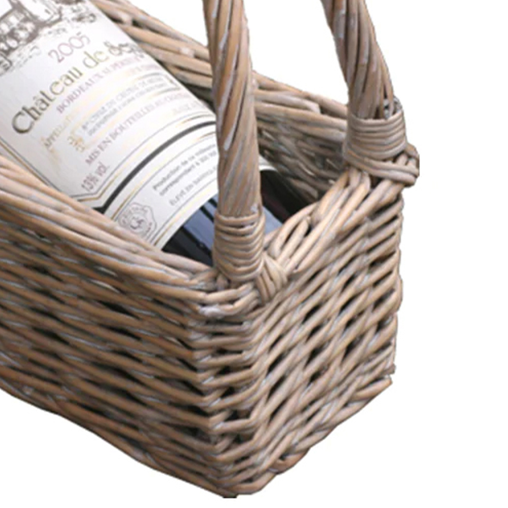 Red Hamper Provence Willow Wine Carrying Cradle Image 2