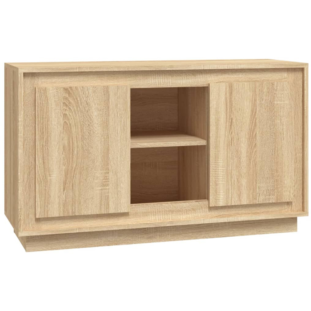 vidaXL 2 Door 2 Shelf Sonoma Oak Sideboard Image 2
