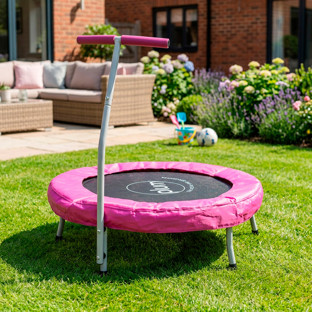 Plum Play Pink Junior Bouncer Trampoline Image 2