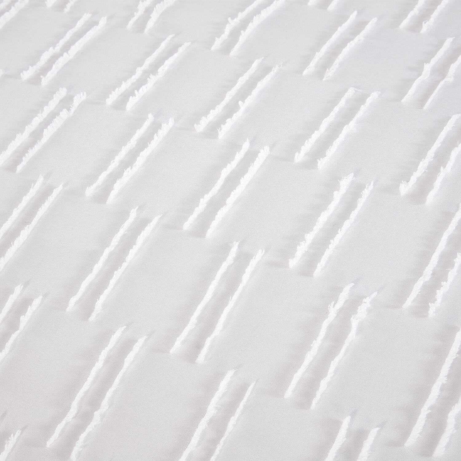 Copenhagen Tufted Duvet Set - White / Single Image 4