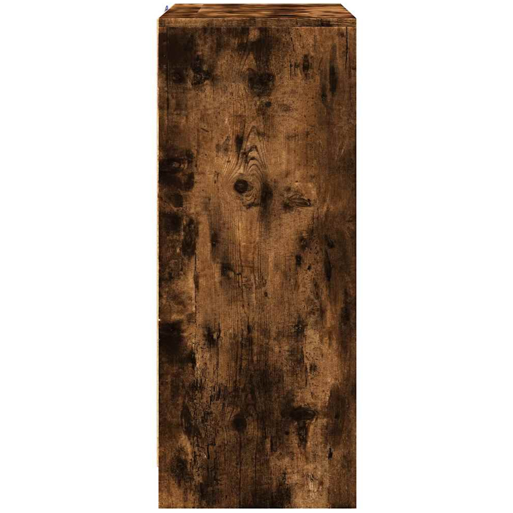 vidaXL 2 Door Smoked Oak Sideboard with RGB LED Lights Image 7