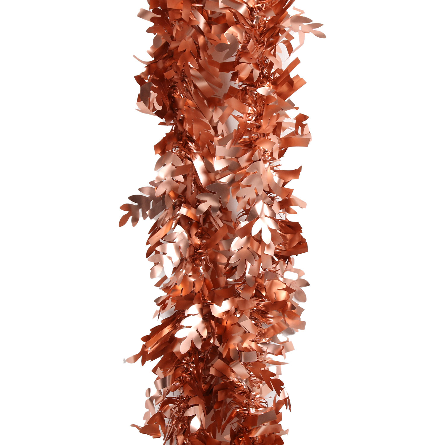 Copper Leaf Matt Tinsel - Copper Image 2