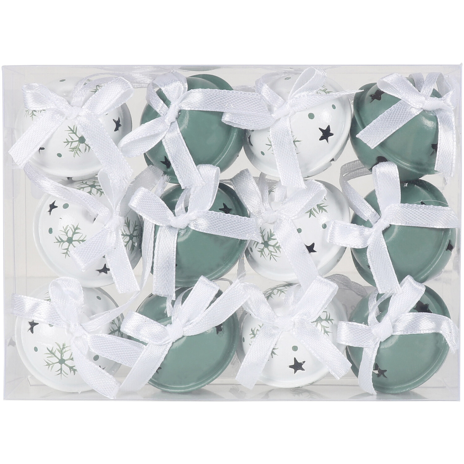 Pack of 12 Mini Cottage Bells - Sage Image 1