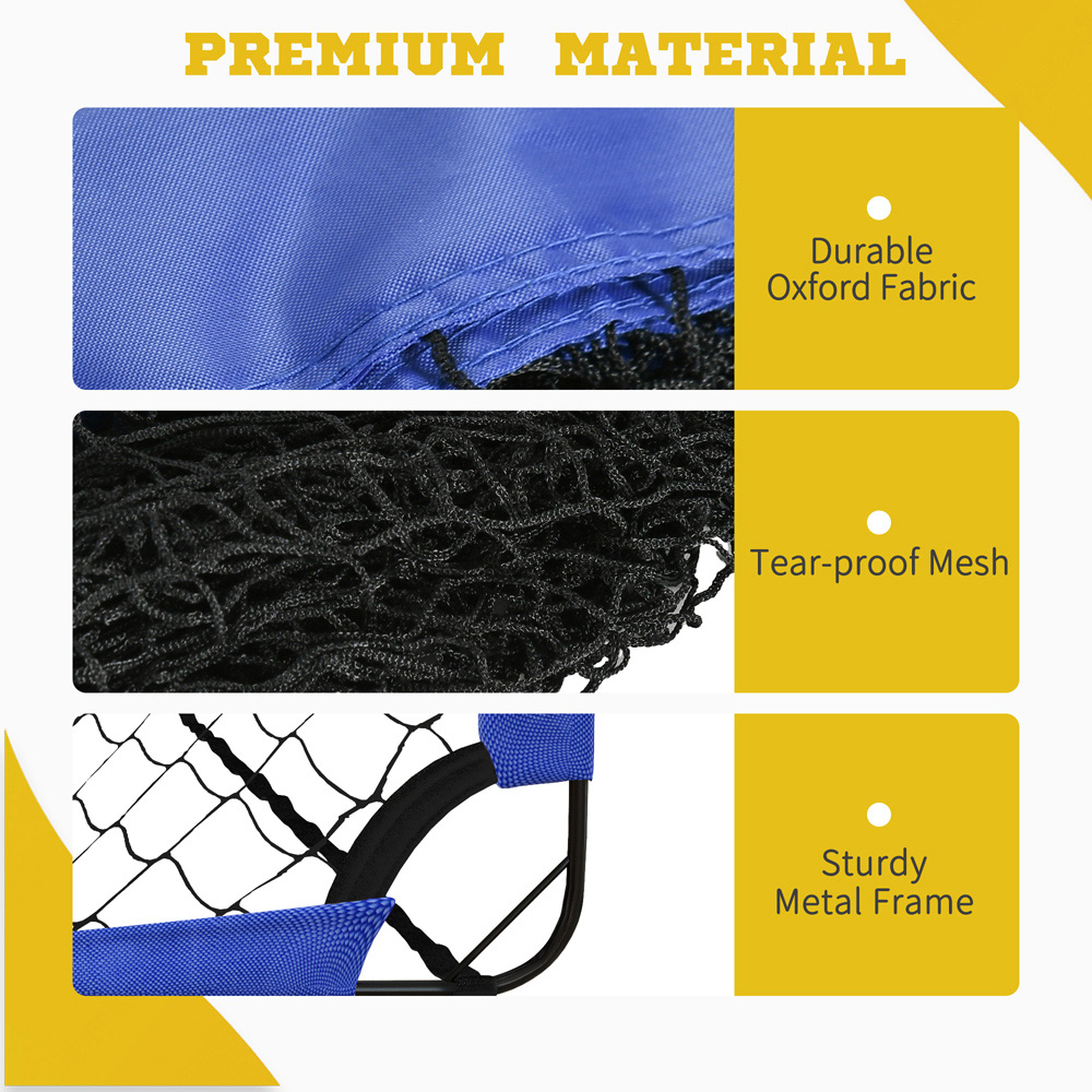 HOMCOM Blue Foldable Outdoor Football Goal with Carry Bag 6 x 3ft Image 7
