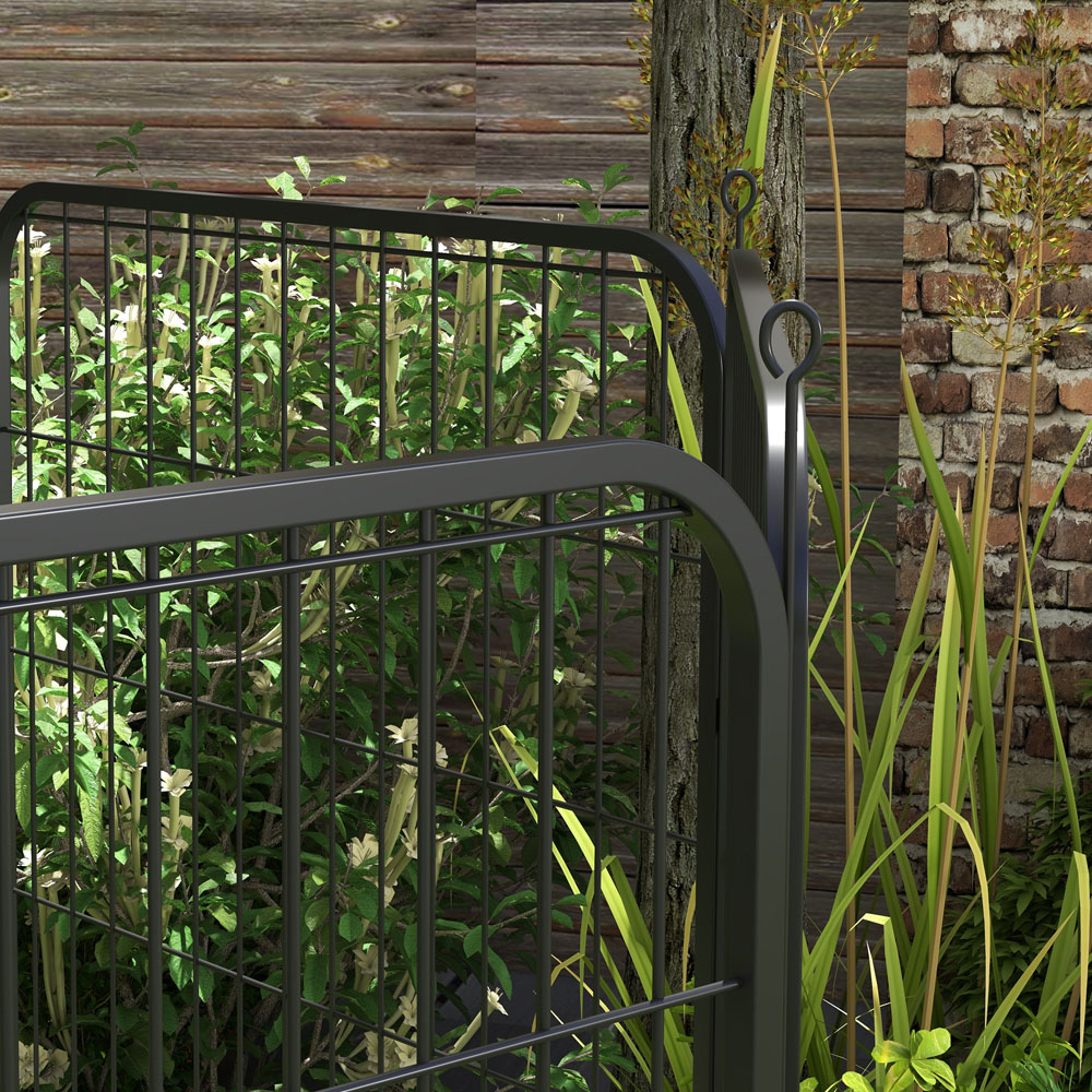 PawHut Metal Small Animal Hutch Playpen Image 3