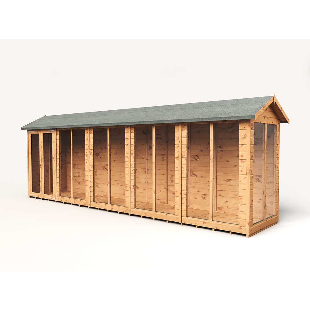 Empire Sheds 4 x 20ft Double Door Tongue and Groove Wooden Apex Garden Shed Image 2