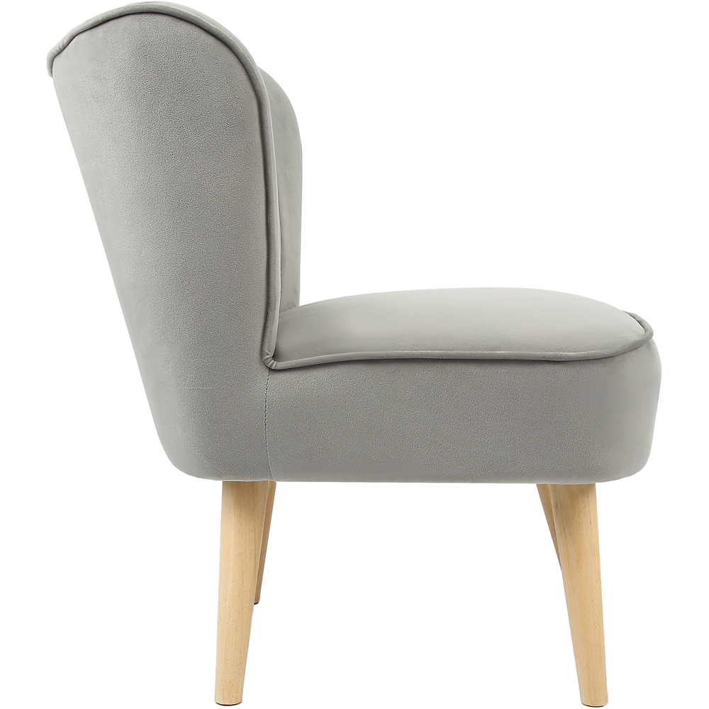 Shaun Grey Velvet Accent Chair Image 5