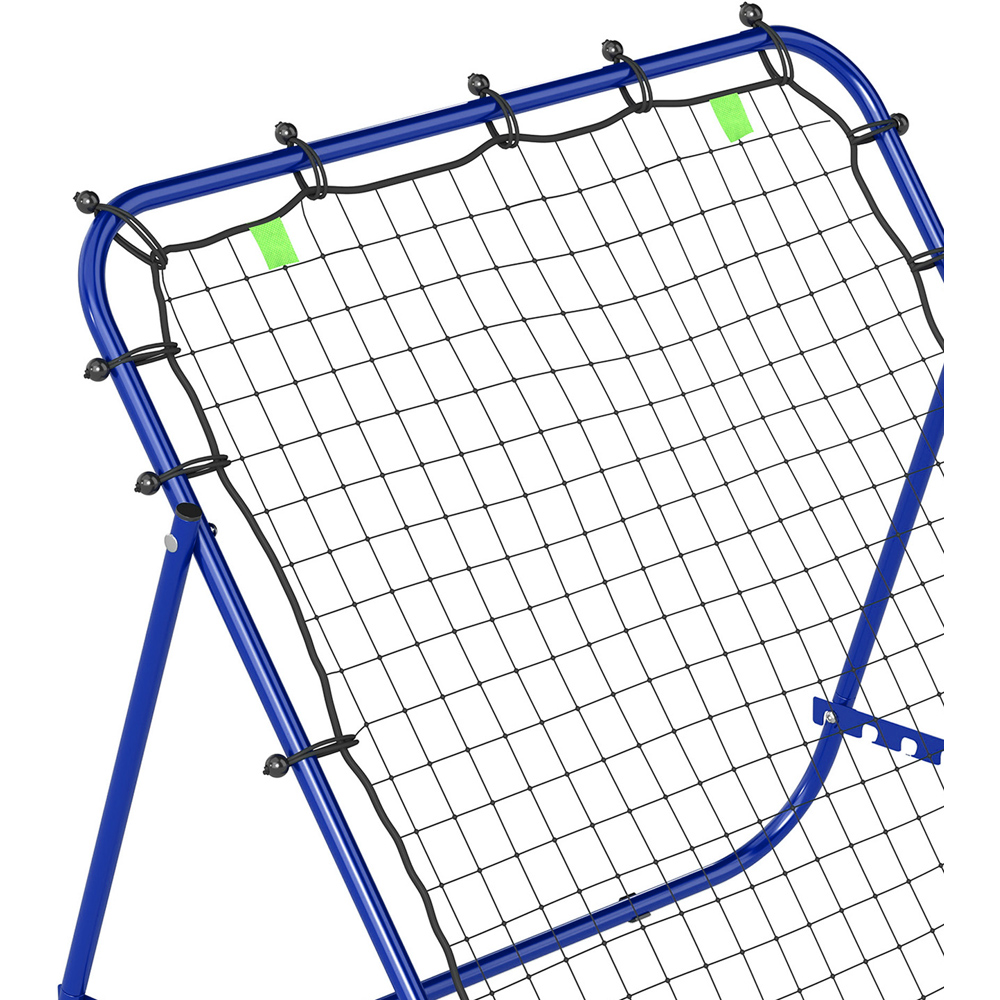 HOMCOM Adjustable Football Rebounder Net Training Aid Blue Image 8