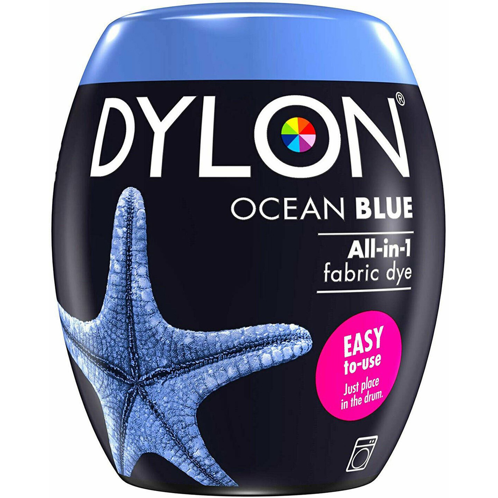 Dylon Ocean Blue Washing Machine Fabric Dye Pod 350g 4 Pack Image 3