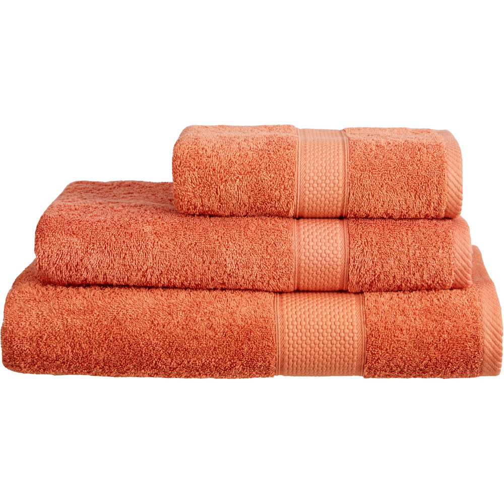 Imperial Ringspun Combed Cotton Terracotta Turkish Bath Sheet Image 1