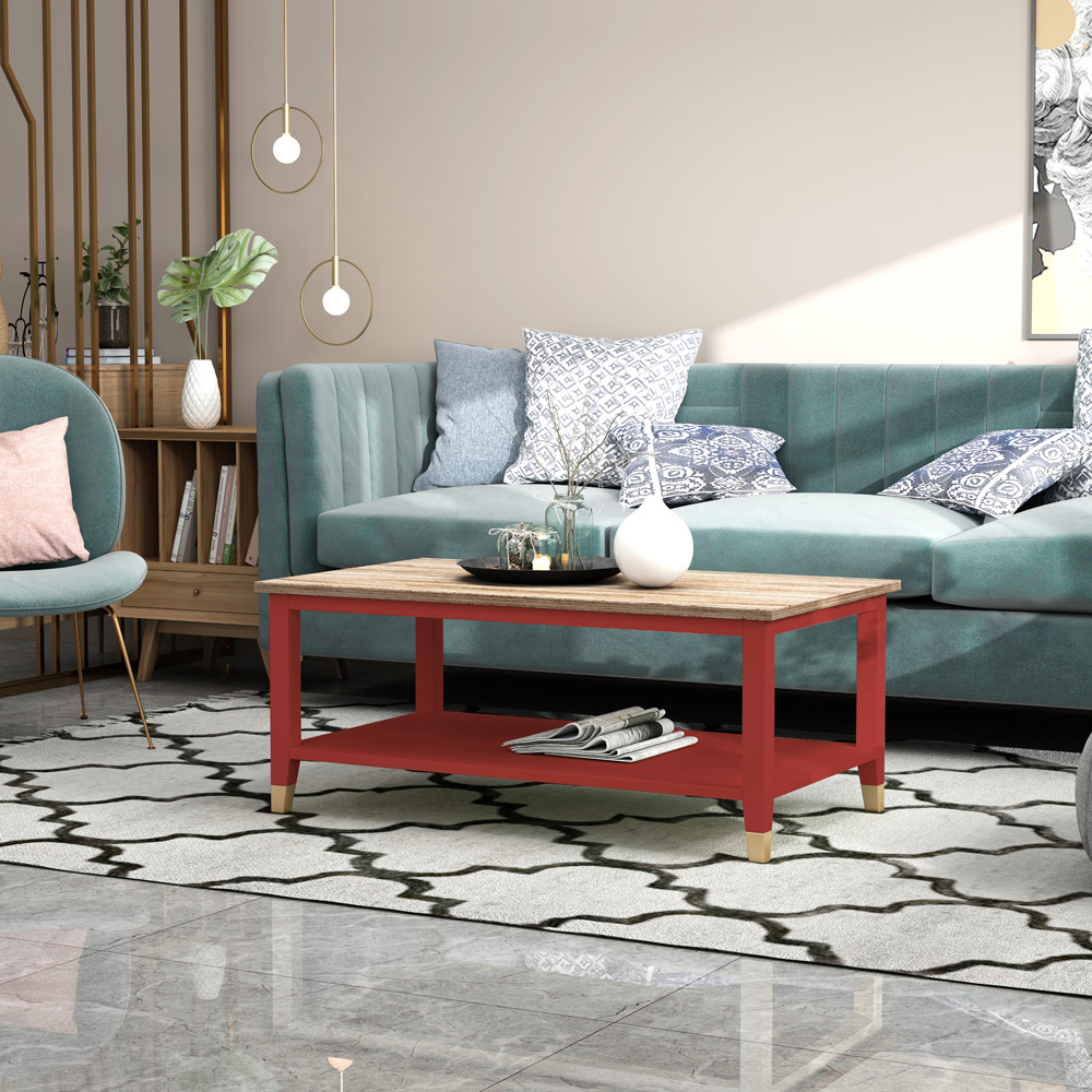 Palazzi Red Natural Coffee Table Image 7