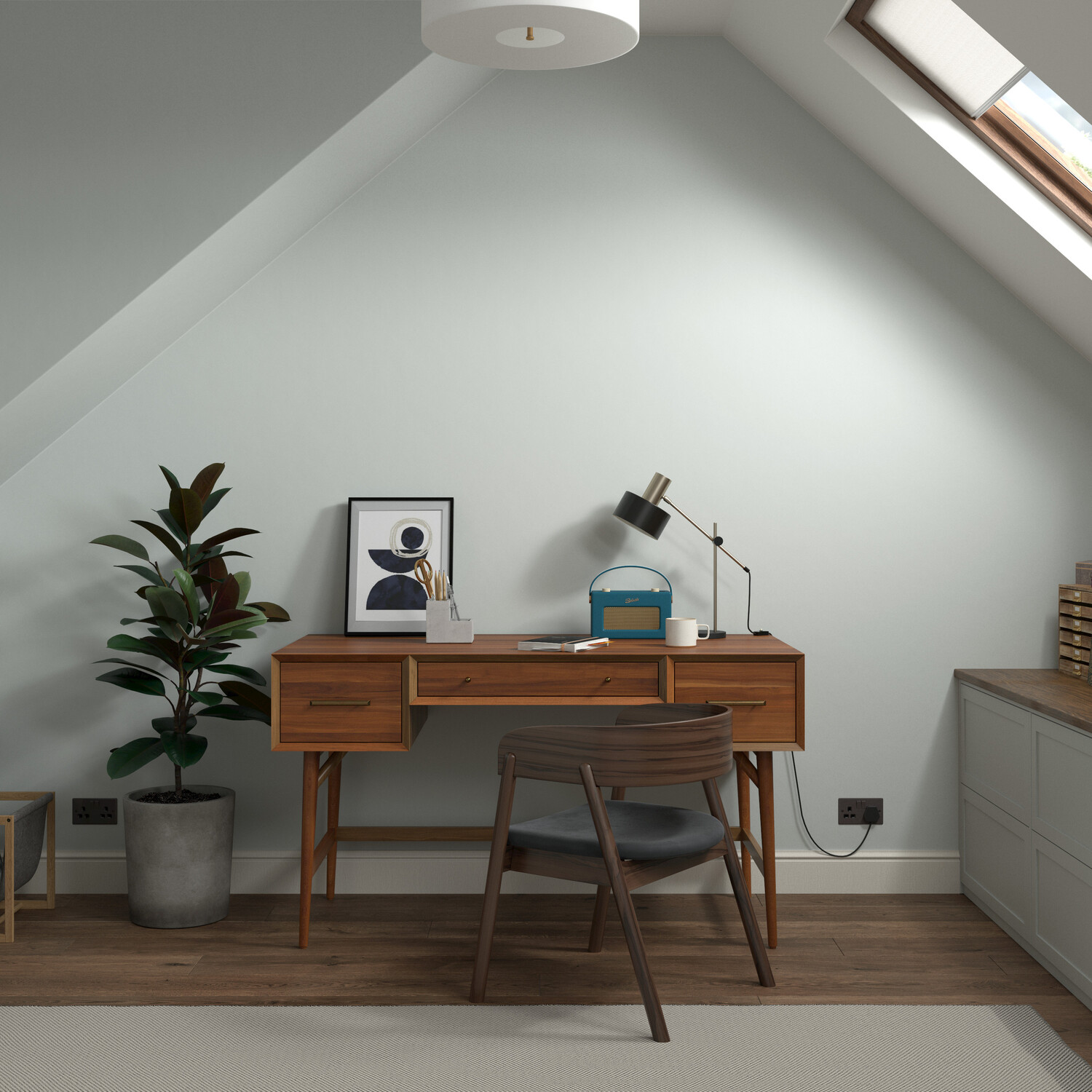 Dulux Heritage Walls and Ceilings Green Slate Velvet Matt Emulsion Paint Tester Image 8