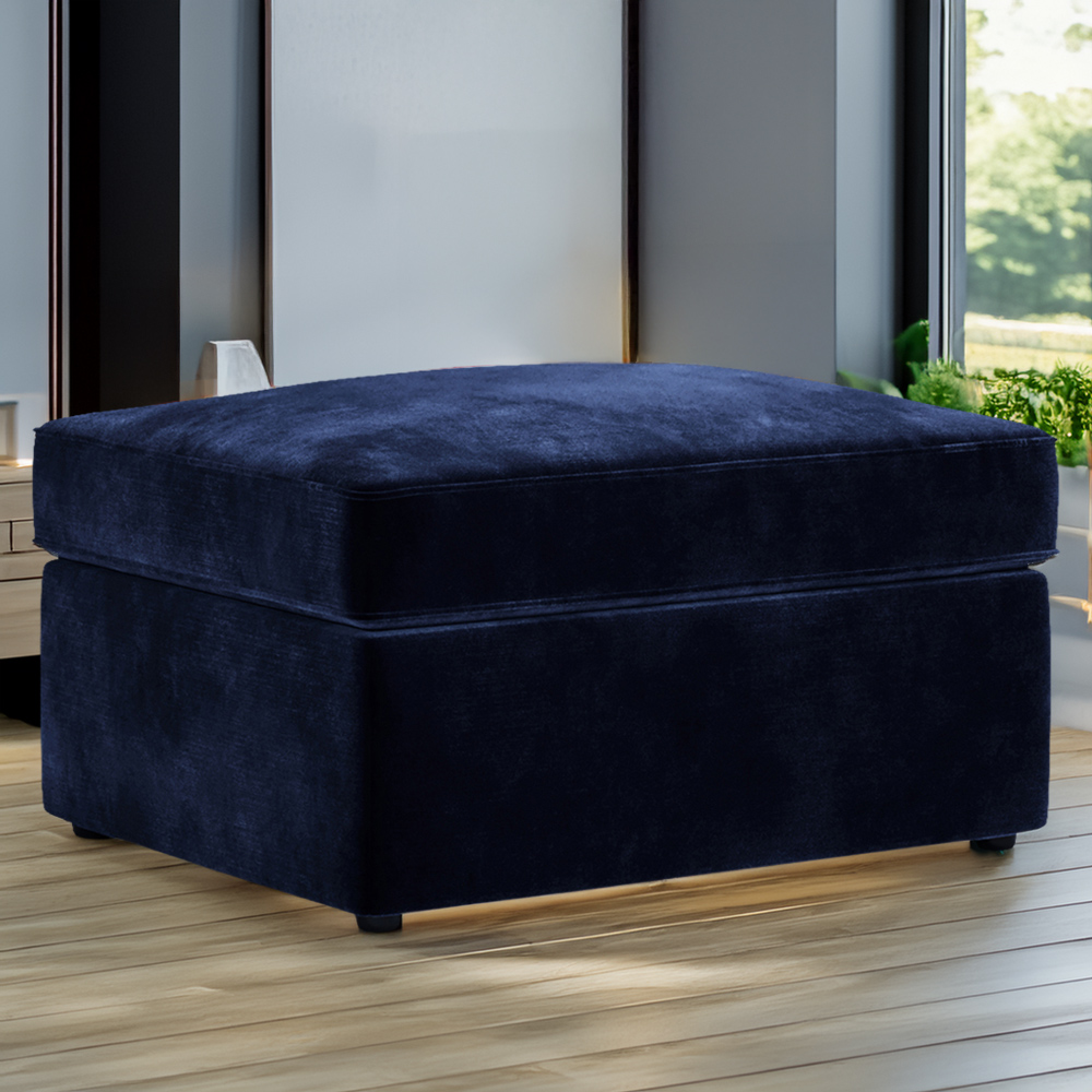 Jay-Be Royal Luxe Velvet Fold-Out Footstool Bed with Comfort Mattress Image 1