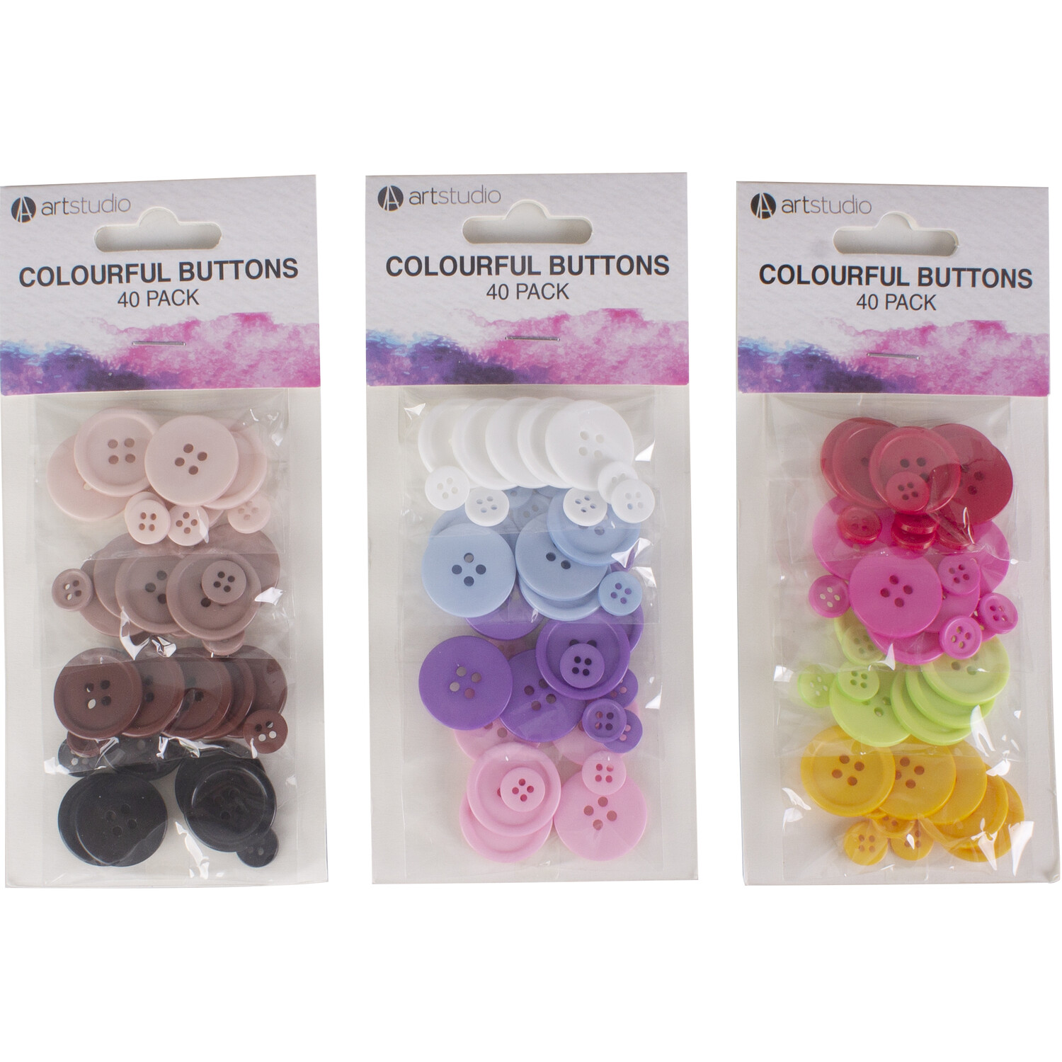 Art Studio Colourful Buttons Image