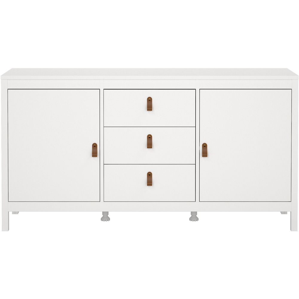 Florence Barcelona 2 Door 3 Drawer White Sideboard Image 3