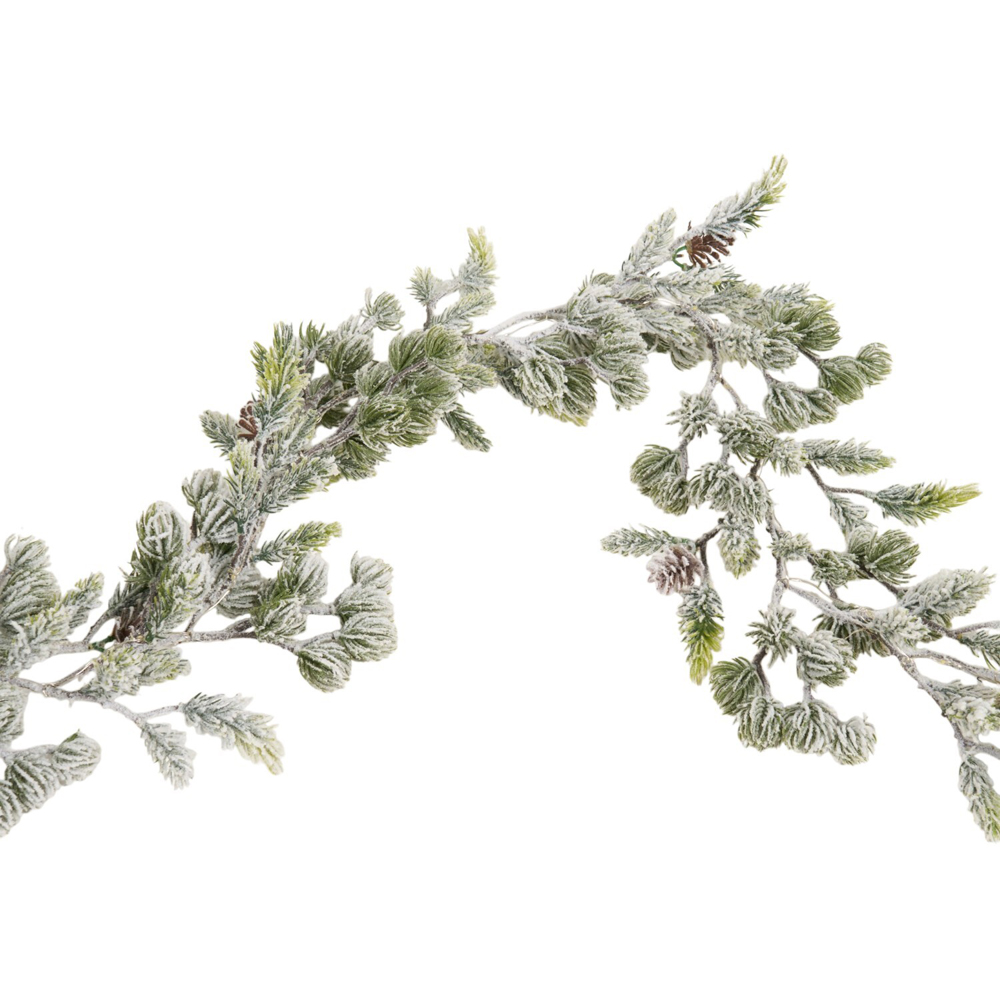 LED Frosted Thistle Garland Image 6