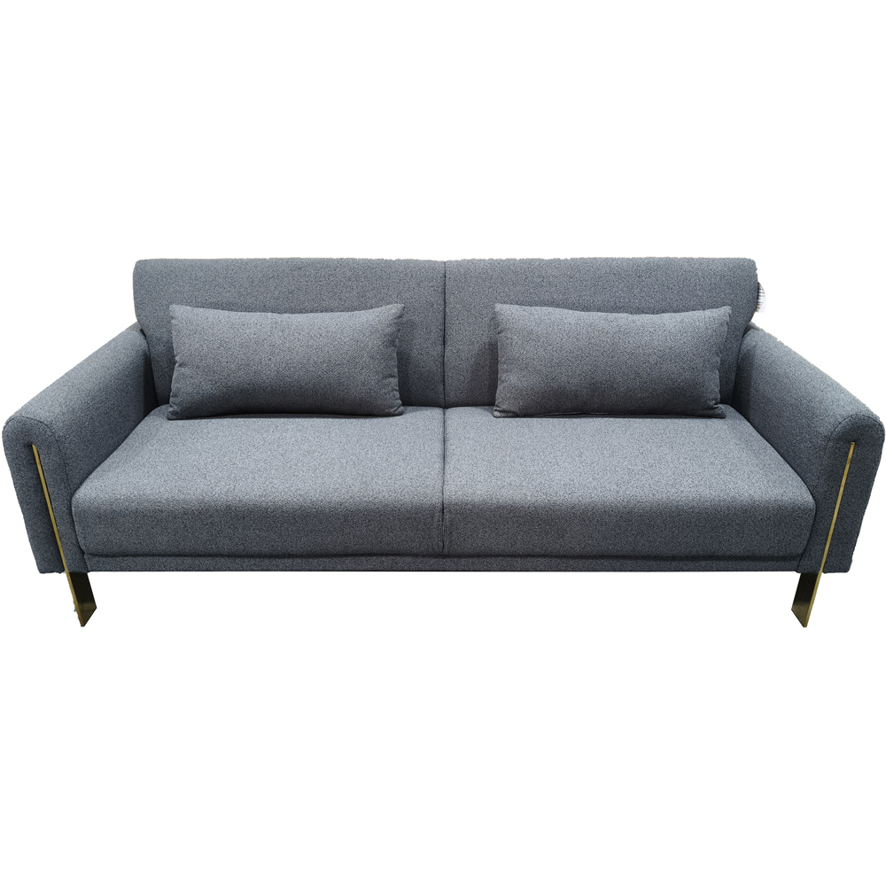 DS Living Como 2 Seater Grey Fabric Pull Out Sofa Bed | Wilko