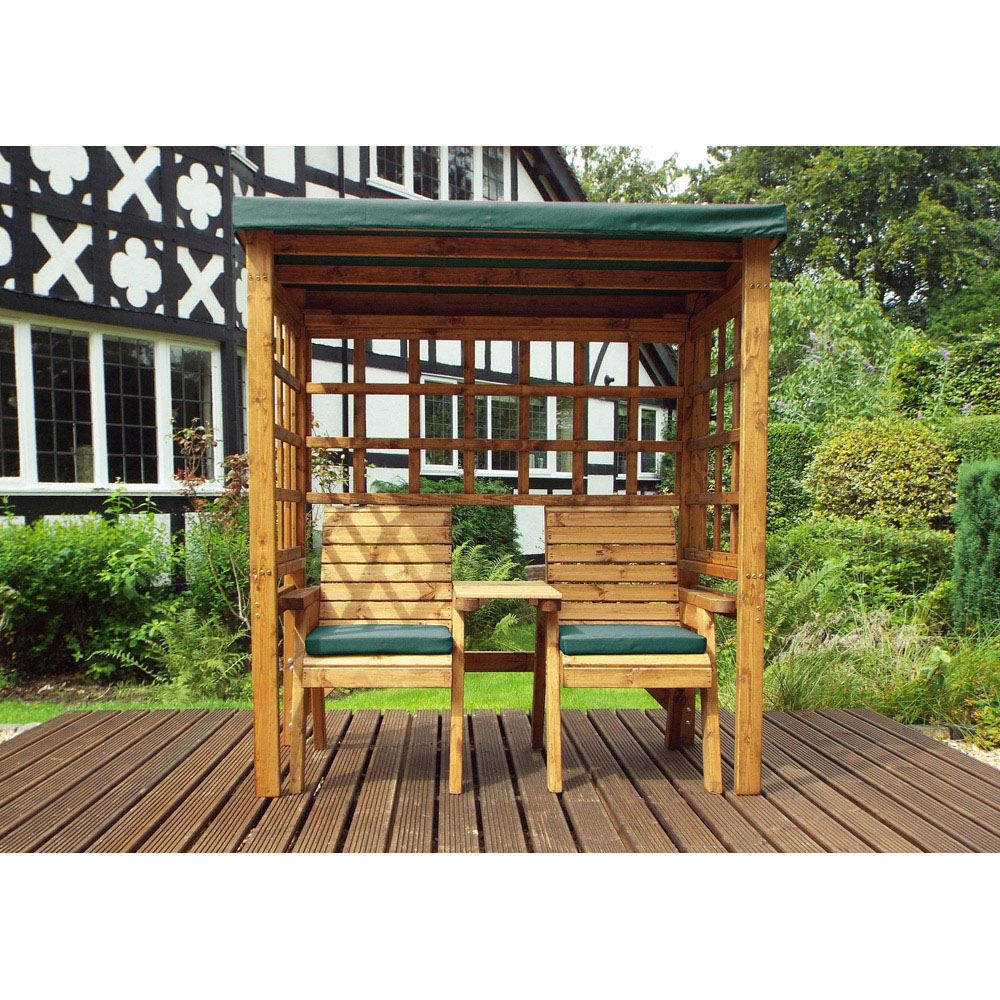 Charles Taylor Henley 2 Seater Arbour with Green Roof Cover Image 2