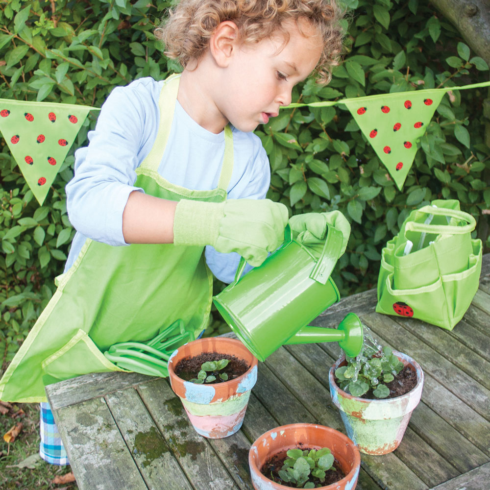 Bigjigs Toys Kids 7 Piece Short Handled Gardening Tool Set Image 5