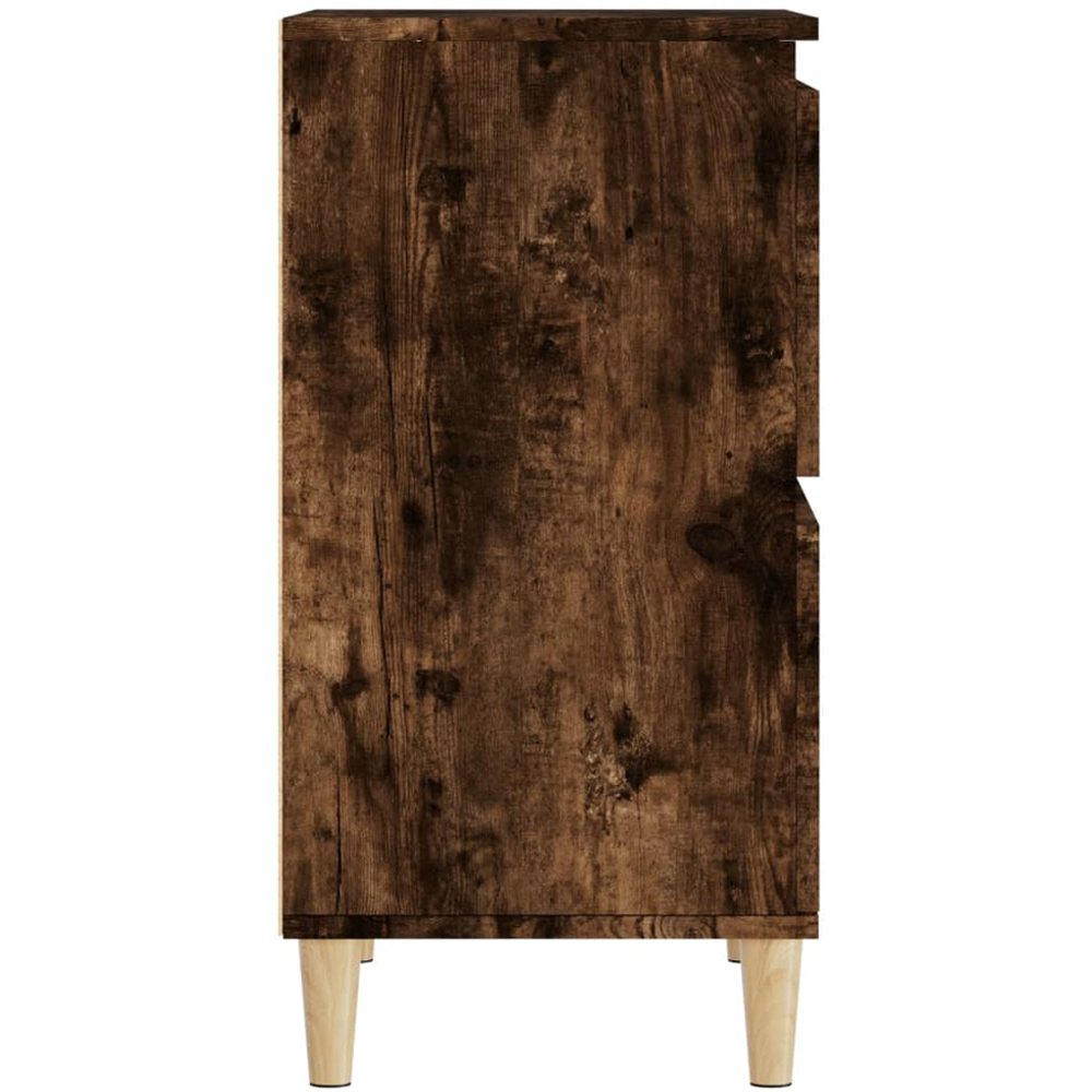 vidaXL 4 Door Smoked Oak Sideboard Image 7