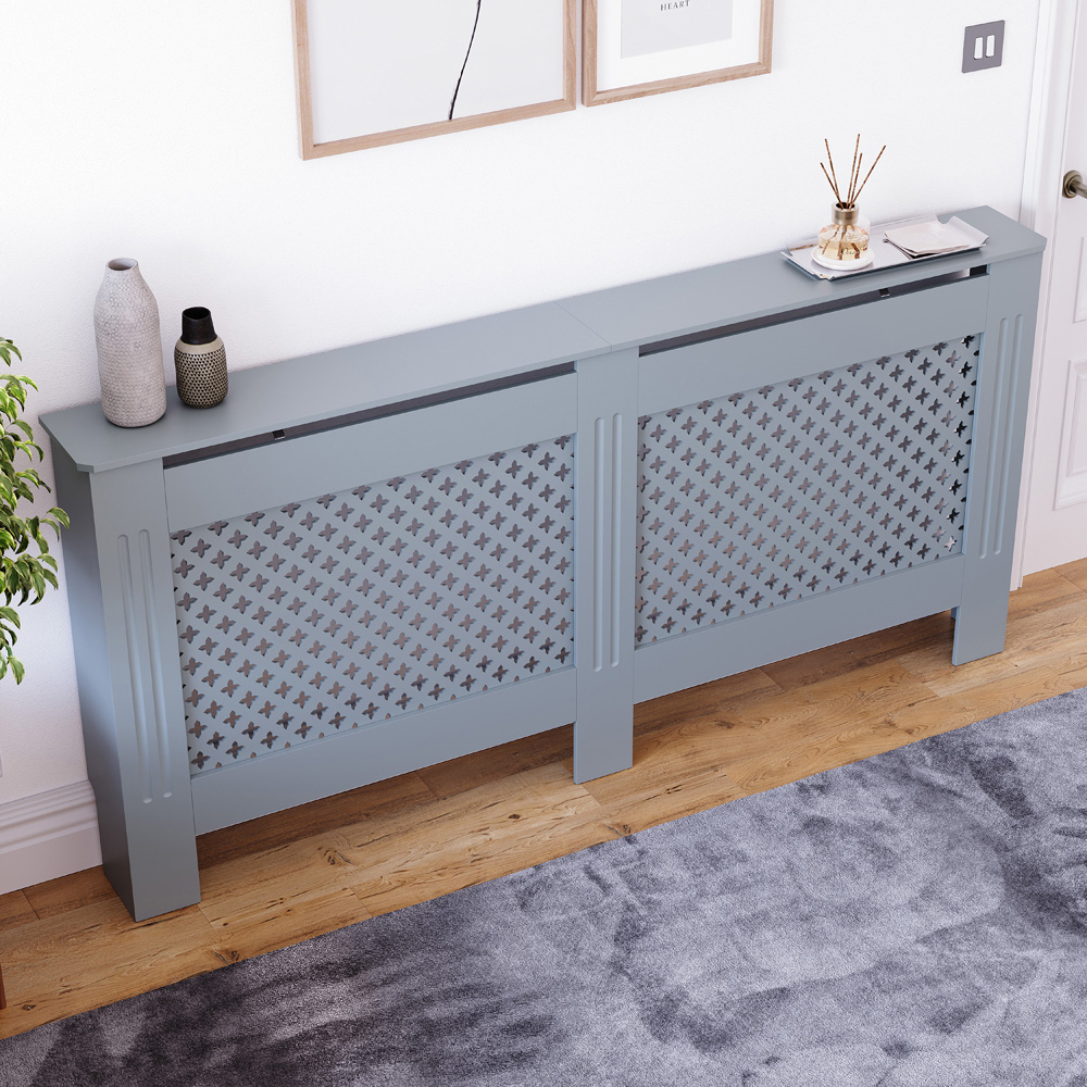 VIDA DESIGNS Oxford Grey Radiator Cover Extra Large Image 6