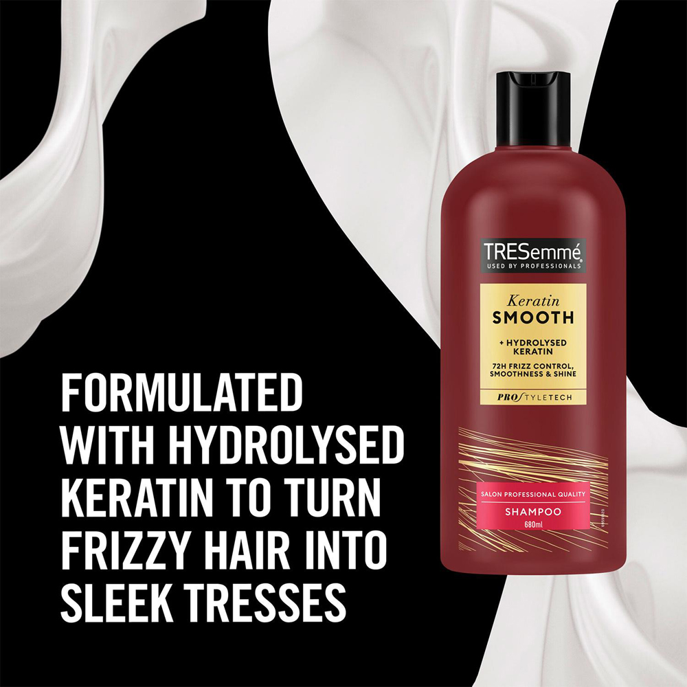 TRESemme Keratin Smooth Hydrolysed Keratin Shampoo 680ml 2 Pack Image 5
