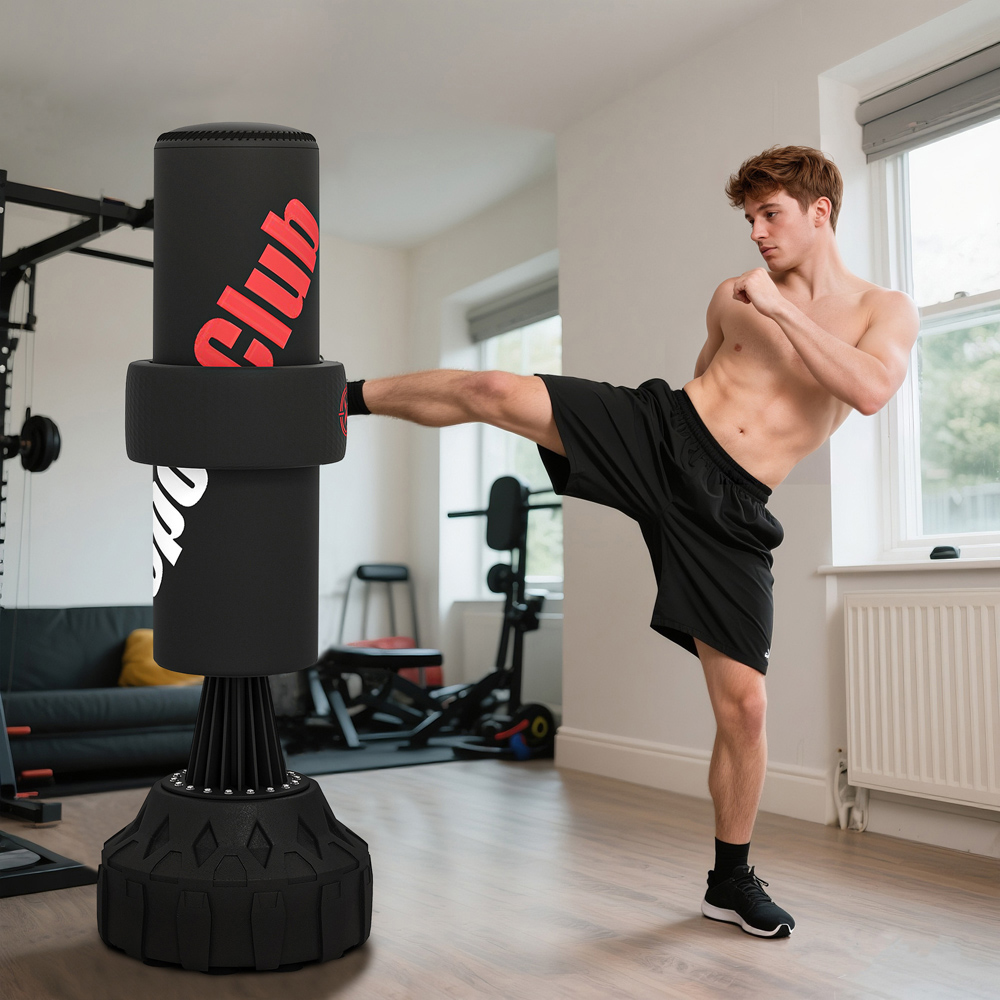SPORTNOW Freestanding Boxing Punching Bag with Stand and Hand Wrap 175cm Image 5