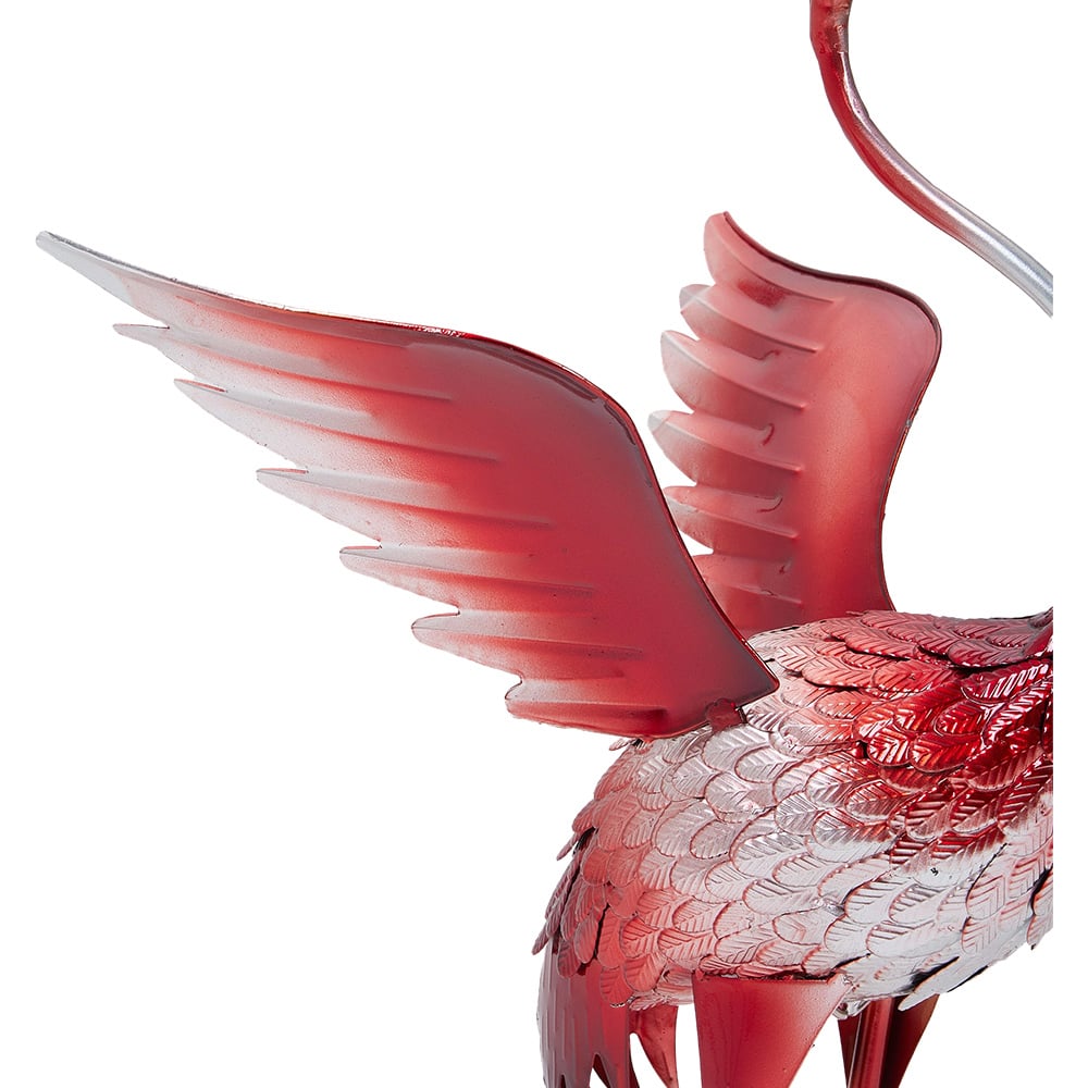 Living and Home Metal Flamingo Garden Statue Ornament Decoration Image 5