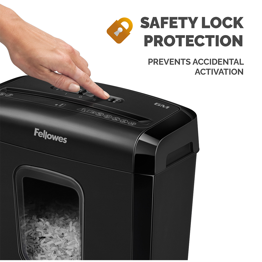 Fellowes Powershred 6M Mini Cut Paper Shredder Image 6