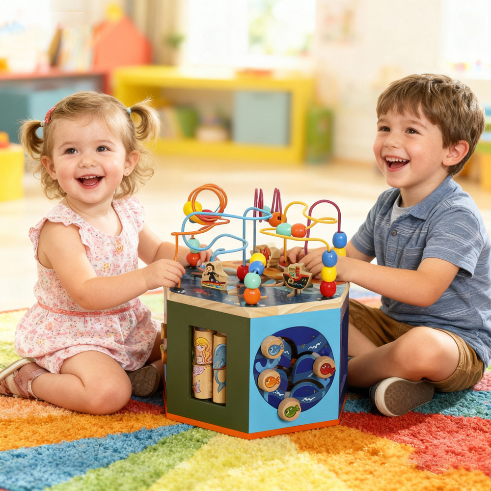 Tommy Toys AIYAPLAY 6-in-1 Toddler Activity Cube Image 4