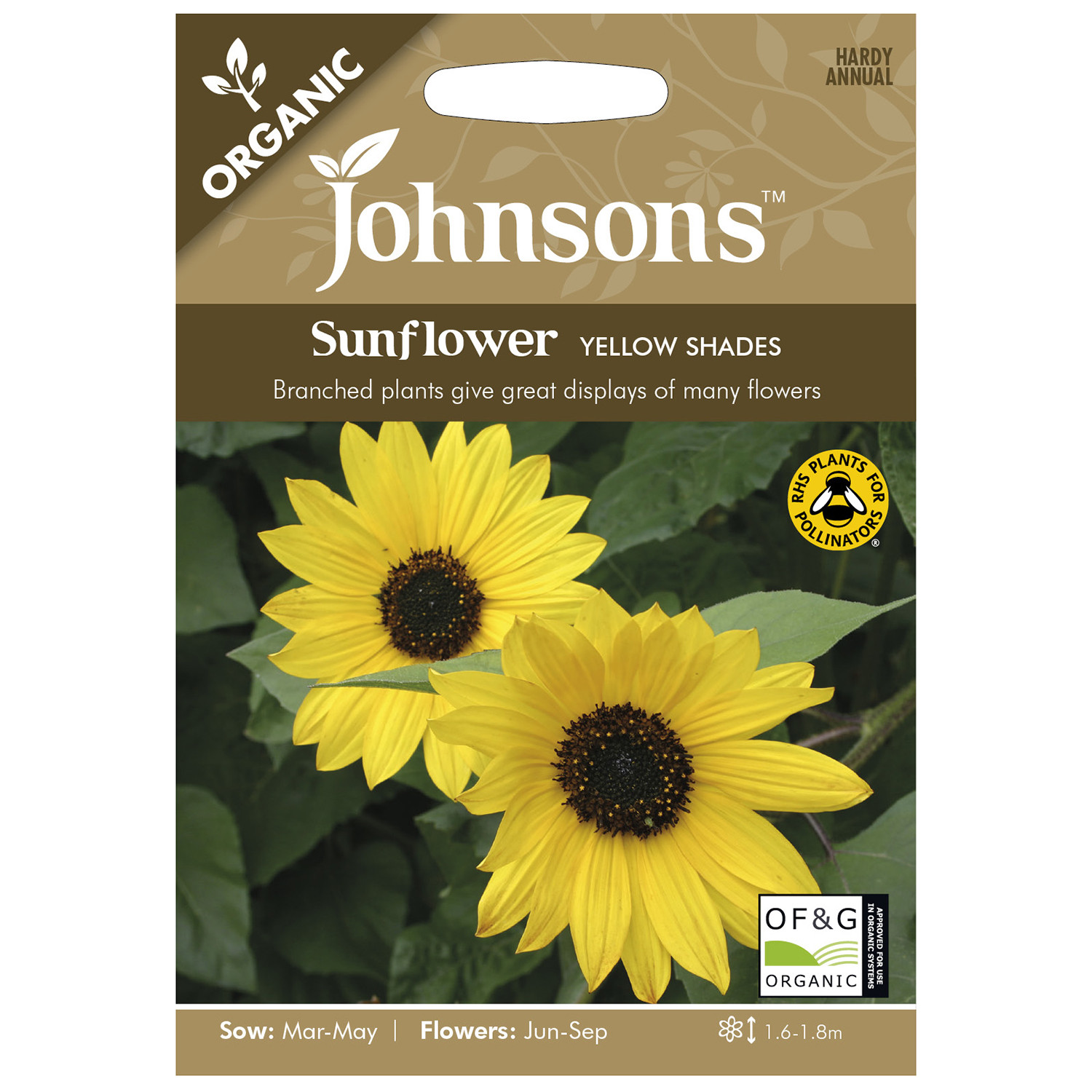 Johnsons Sunflower Yellow Shades Image 1