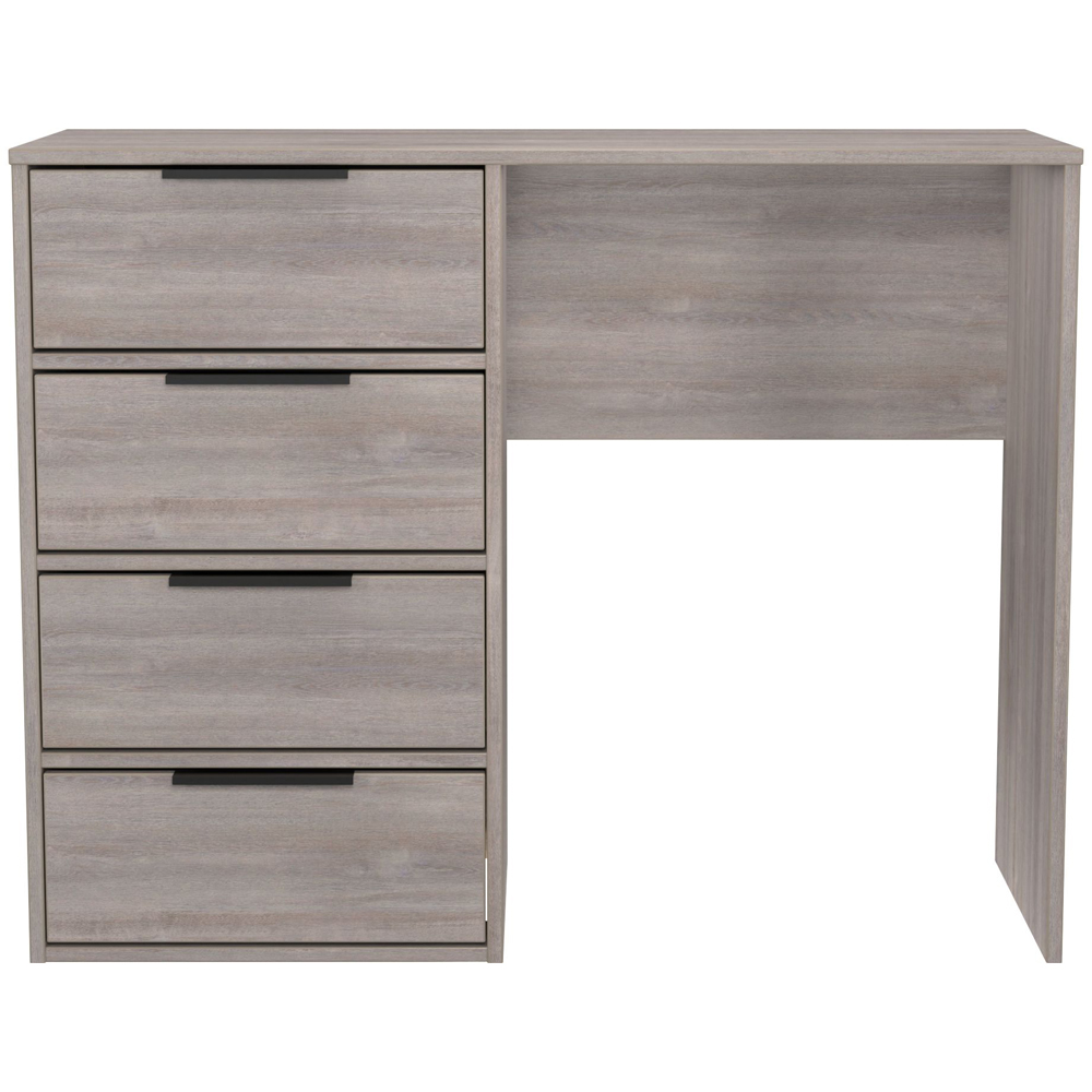 Crowndale Hong Kong 4 Drawer Grey Oak Vanity Dressing Table Ready Assembled Image 2