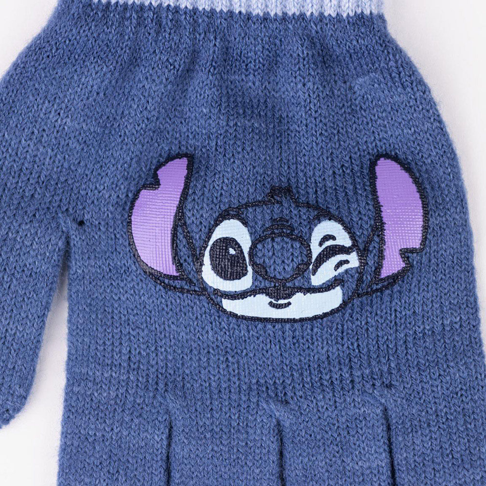 Stitch 3 Piece Blue Children Hat Gloves and Snood Set Image 6