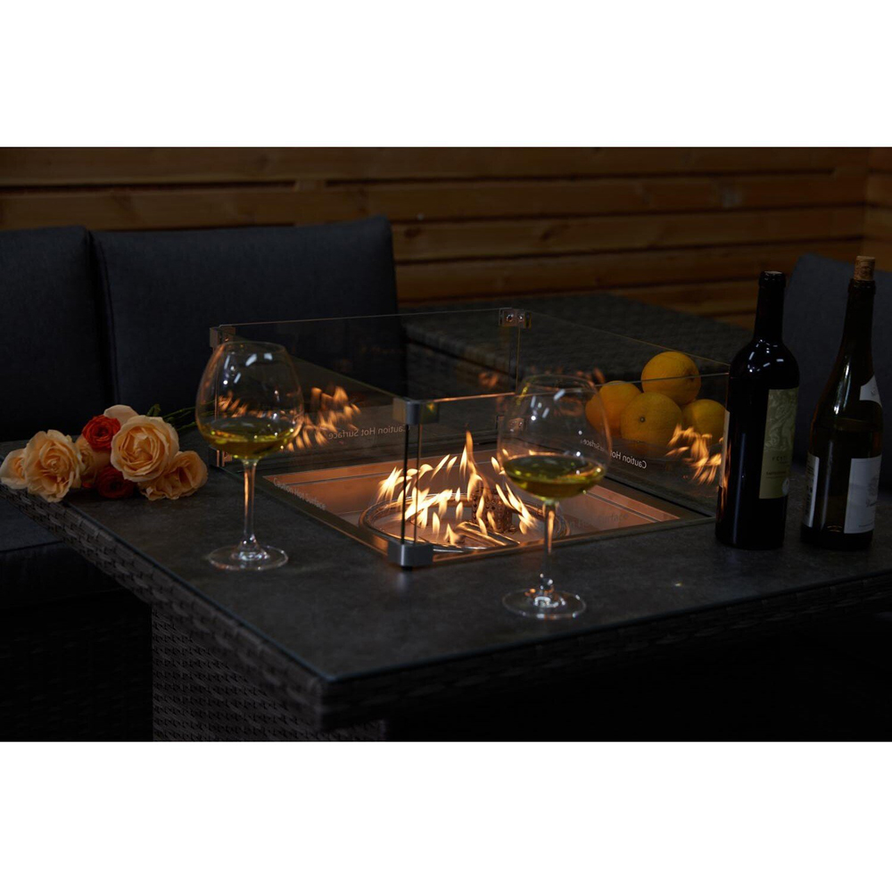 Malay New Hampshire Grey Conversation Firepit Lounge Set Image 3
