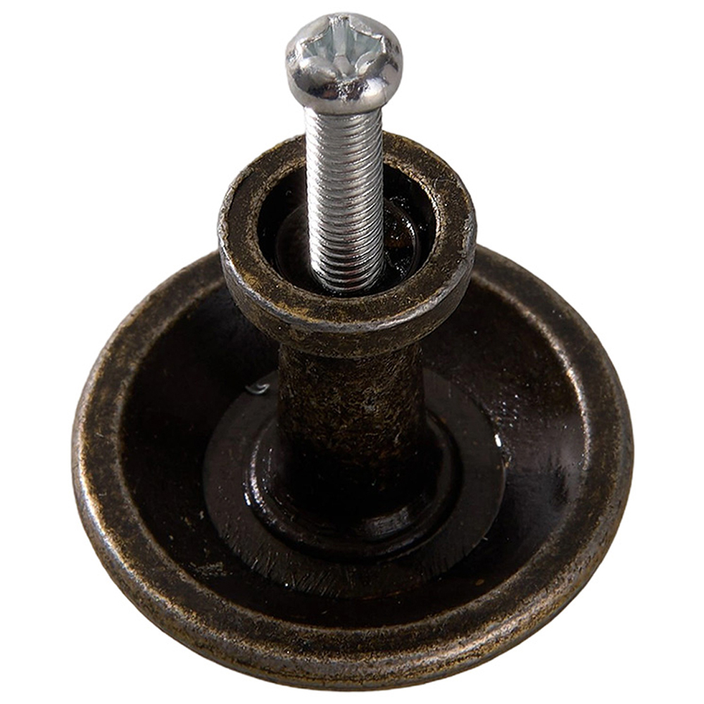 Living and Home Bronze Zinc Alloy Vintage Furniture Knob 6 Pack Image 5