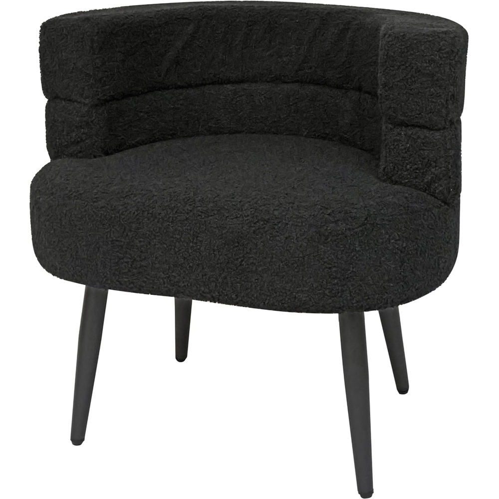 Alivio Black Sherpa Sofa Chair Image 3