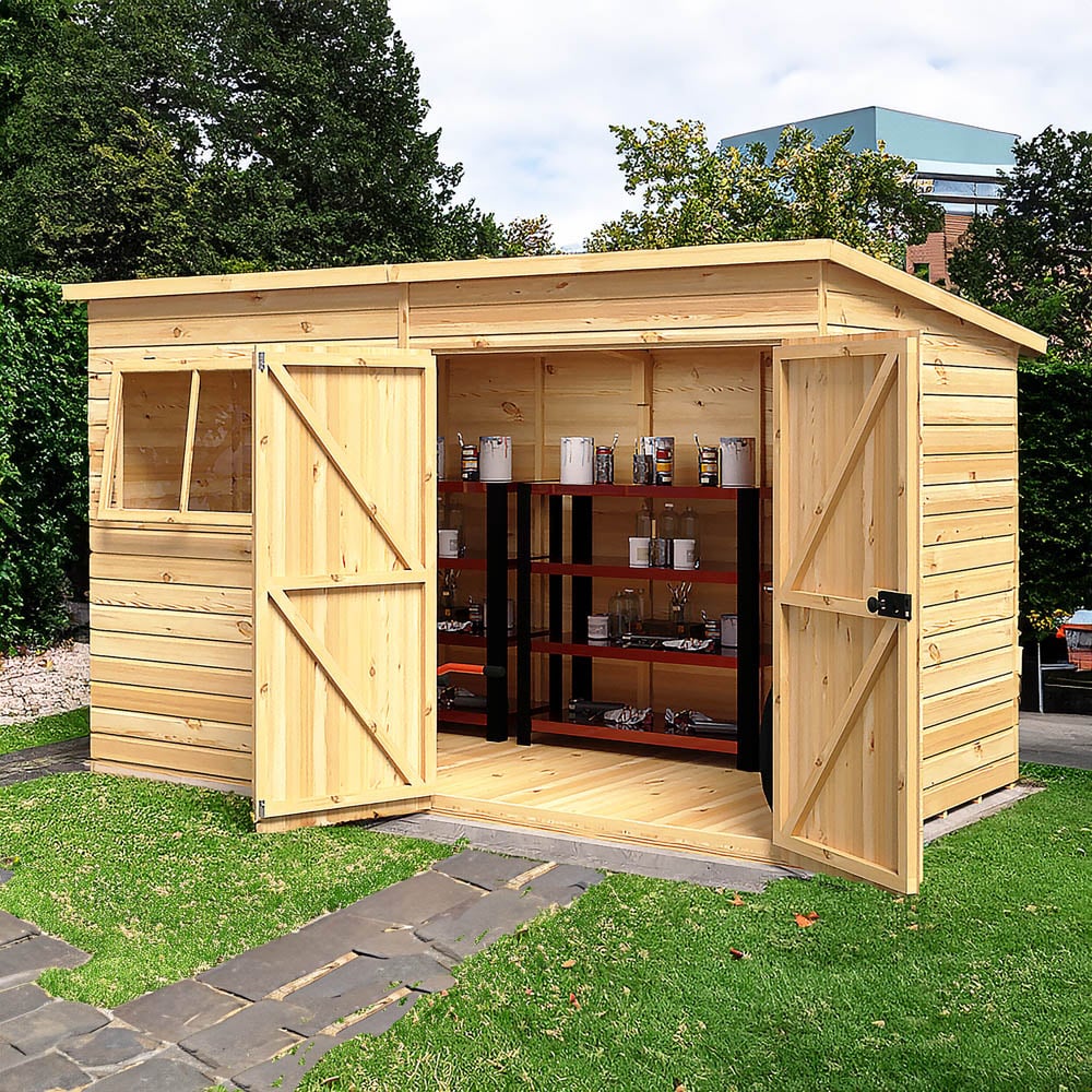 Shire 12 x 6ft Ranger Pent Shed Image 5