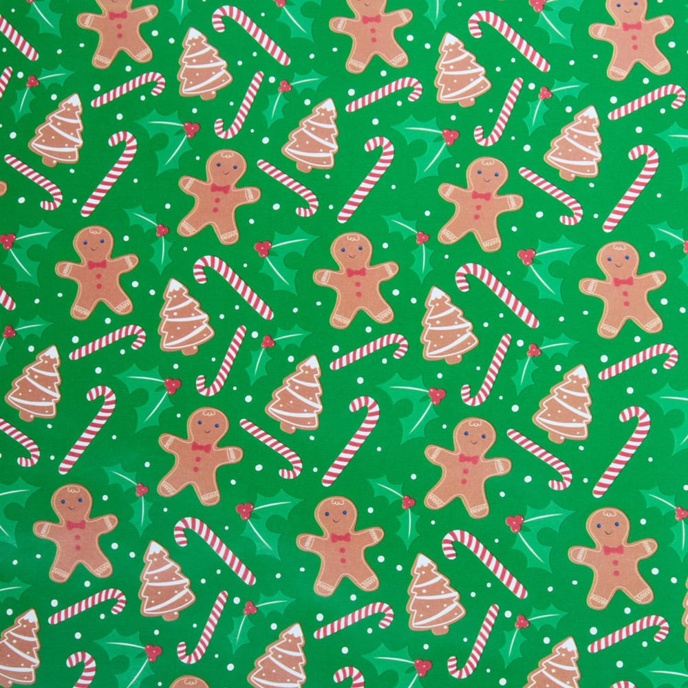 Gingerbread Gift Wrap 8m Image 6